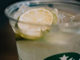 cetak gelas plastik, sablon logo starbucks